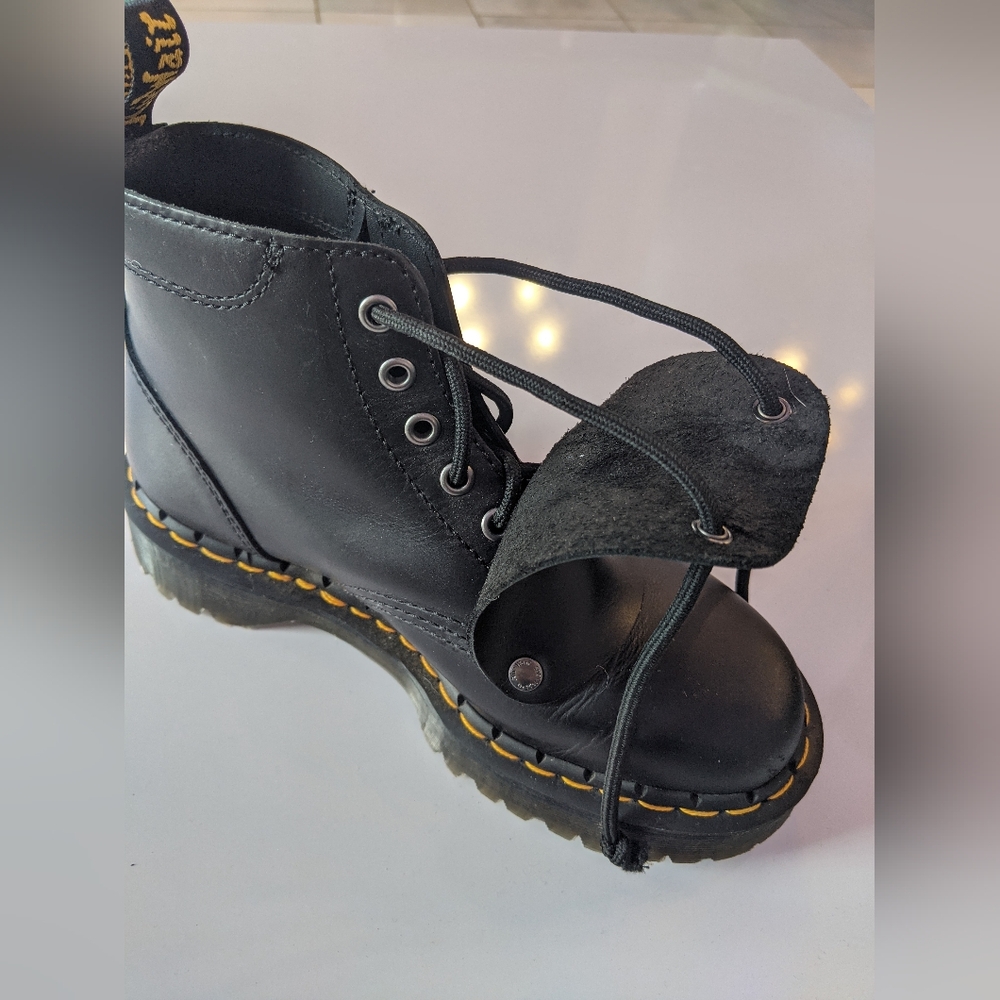 Dr Martens 101 Lace Cover Ankle Boots - Picture 5 of 9